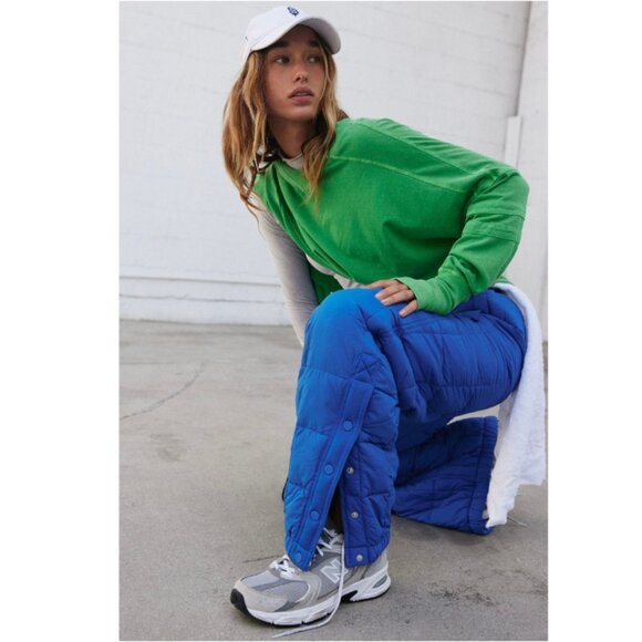 Free People Pippa Packable Puffer Pants in MidAtlantic Blue - FACTORY SEALED - Picture 7 of 14